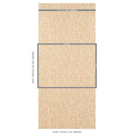 Schumacher Solandra Vine Sisal Straw Wallpaper - Eade's Wallpaper