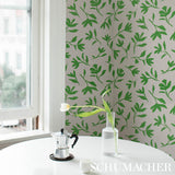 Schumacher Laurel Black Wallpaper - Eade's Wallpaper