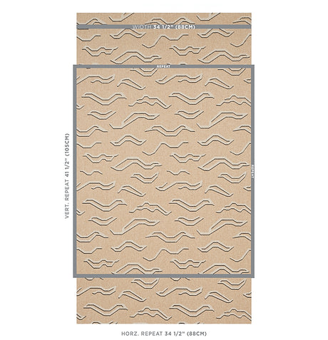 Schumacher Kata Paperweave Oatmeal Wallpaper