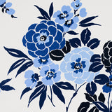 Schumacher Valentina Floral Blues Wallpaper