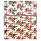 Schumacher Valentina Floral Multi On White Wallpaper