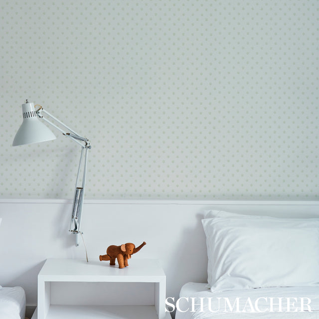 Schumacher 5013142 ASTRAL in GREEN Wallpaper - HOBE ERWIN