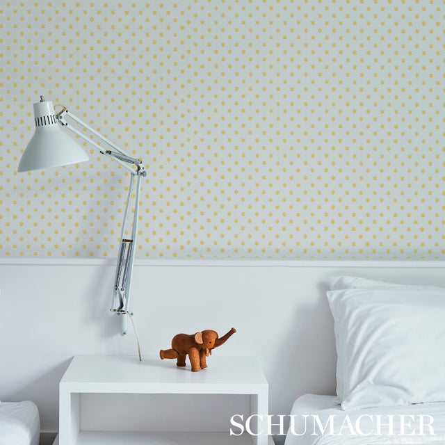 Schumacher 5013143 ASTRAL in YELLOW Wallpaper - HOBE ERWIN
