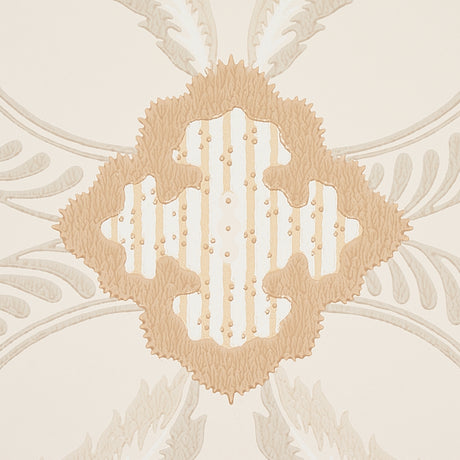 Schumacher 5013151 FRONT WALTZ in GREY & GOLD Wallpaper - WA
