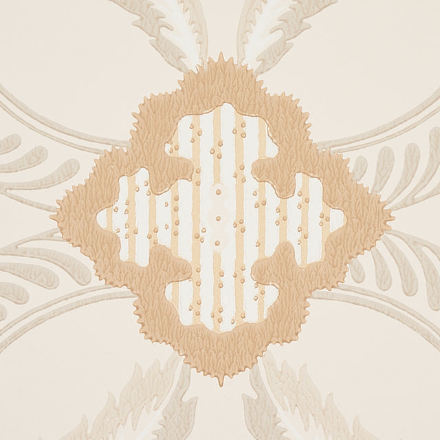 Schumacher 5013151 FRONT WALTZ in GREY & GOLD Wallpaper - WA