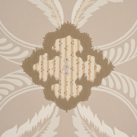Schumacher 5013153 FRONT WALTZ in TAUPE Wallpaper - WALLFLOW