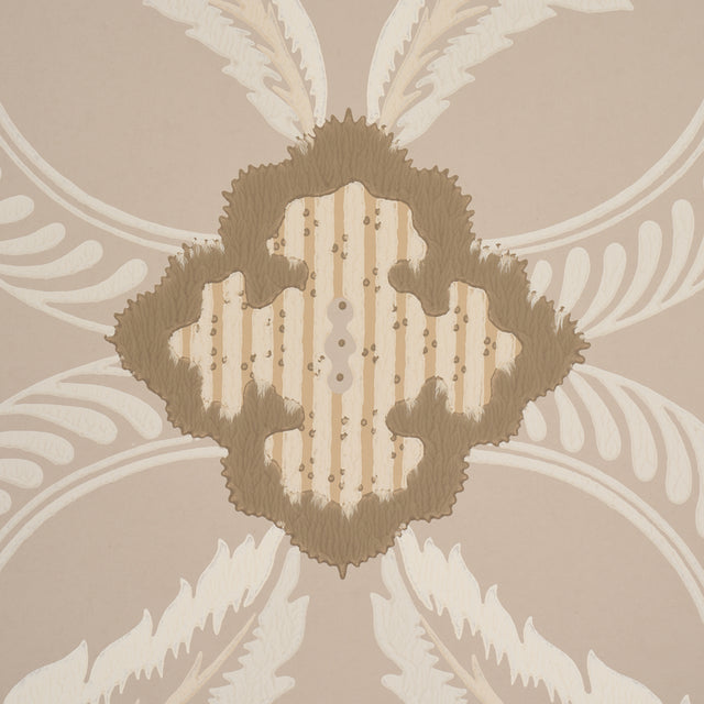 Schumacher 5013153 FRONT WALTZ in TAUPE Wallpaper - WALLFLOW