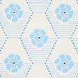 Schumacher 5013161 HIVE BLOOM in BLUES Wallpaper - HOBE ERWI