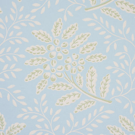 Schumacher 5013171 SECRET GARDEN in LIGHT BLUE Wallpaper - H