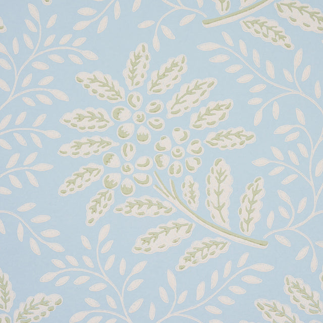 Schumacher 5013171 SECRET GARDEN in LIGHT BLUE Wallpaper - H