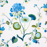 Schumacher Vasily Green & Blue Wallpaper