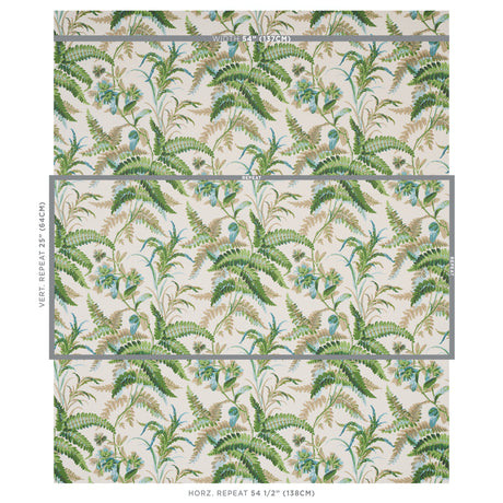 Schumacher Myers Fern Lagoon Wallpaper - Eade's Wallpaper
