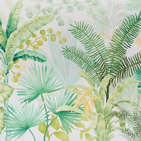 Schumacher Big Tropical Panel Set Green Wallpaper