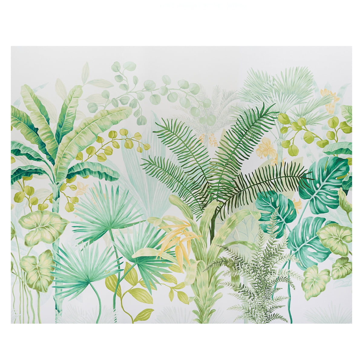 Schumacher Big Tropical Panel Set Green Wallpaper