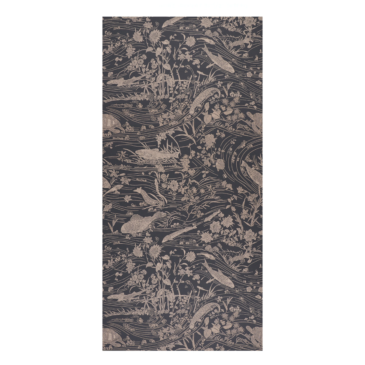 Schumacher Sea Garden Charcoal Wallpaper - Eade's Wallpaper