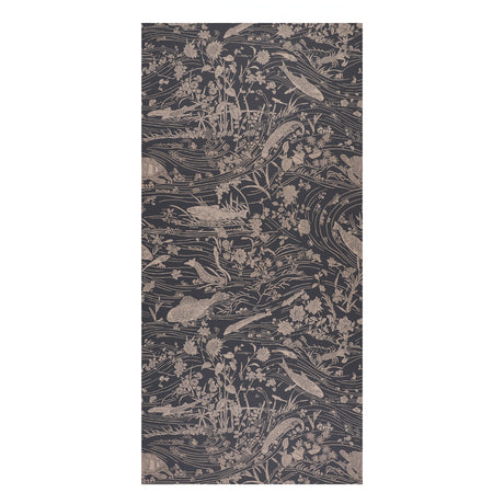 Schumacher Sea Garden Charcoal Wallpaper - Eade's Wallpaper