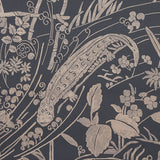 Schumacher Sea Garden Charcoal Wallpaper - Eade's Wallpaper