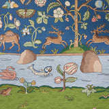 Schumacher Chaucer'S Forest Panel Set Slate Wallpaper