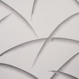 Schumacher Deco Palms Charcoal Wallpaper