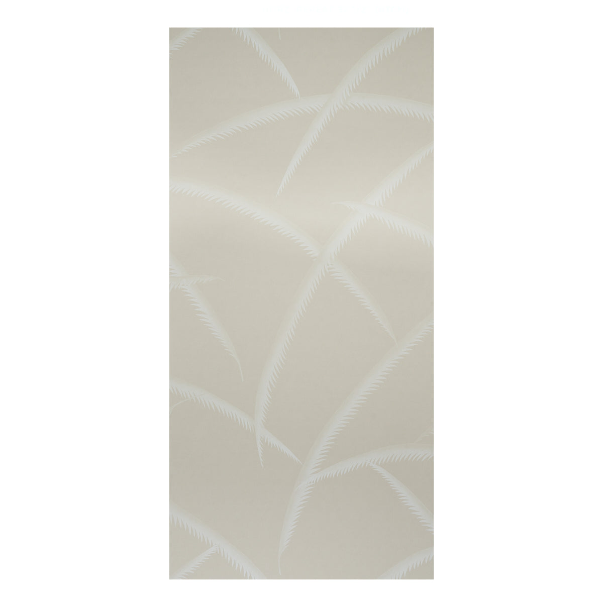 Schumacher Deco Palms Ivory On Natural Wallpaper