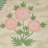 Schumacher Finches Jungle Panel Set Parchment Wallpaper