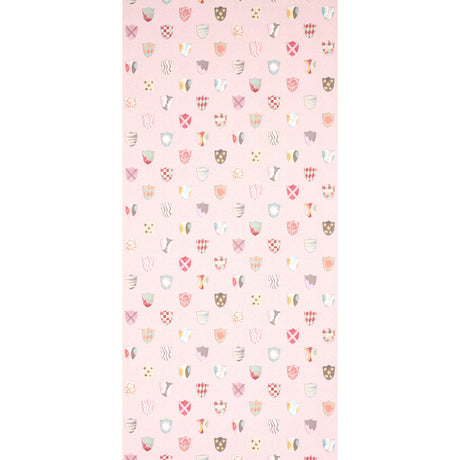 Schumacher Heraldic Pink Wallpaper