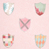 Schumacher Heraldic Pink Wallpaper