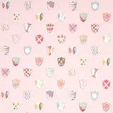 Schumacher Heraldic Pink Wallpaper