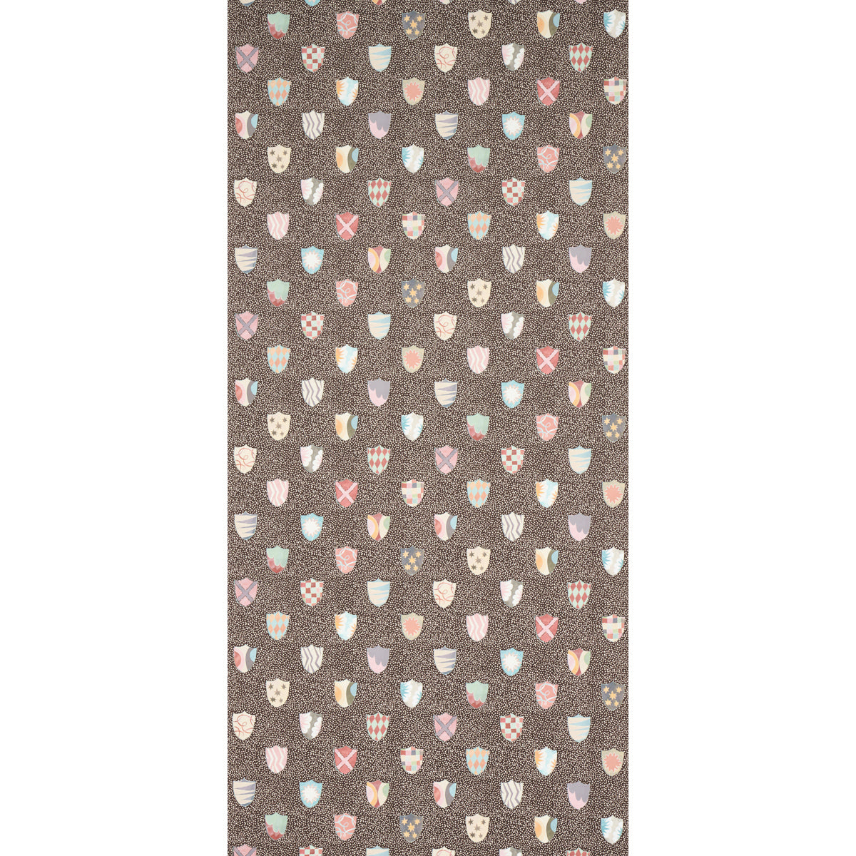 Schumacher Heraldic Brown Wallpaper