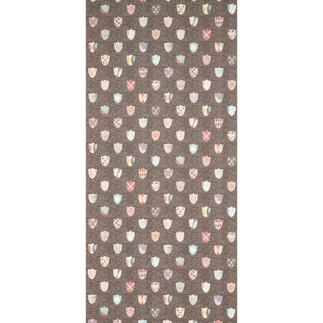 Schumacher Heraldic Brown Wallpaper