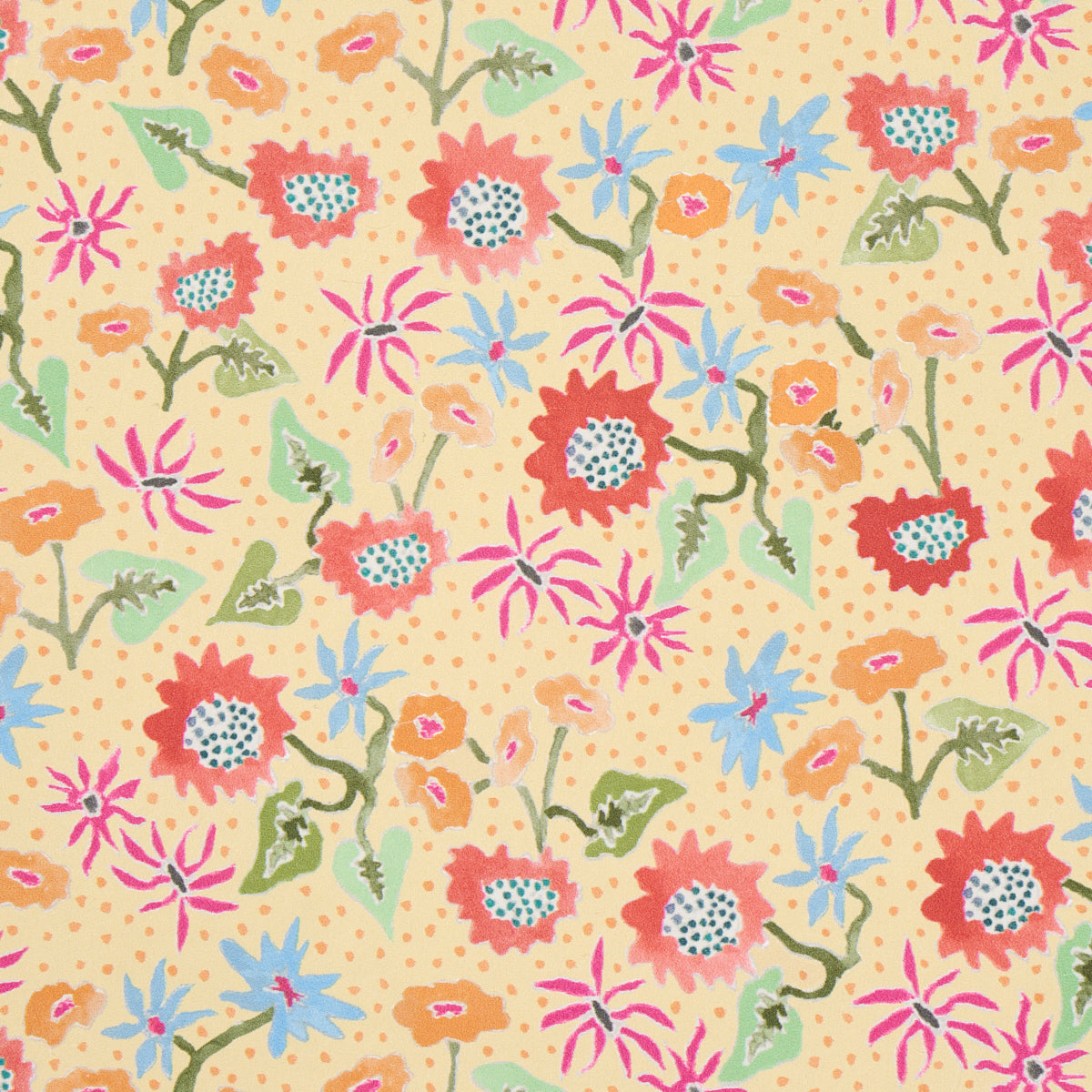 Schumacher Calico Giverny Wallpaper