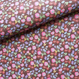 Schumacher Calico Multi On Brown Wallpaper