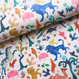 Schumacher Beasts Multi On Ivory Wallpaper