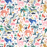 Schumacher Beasts Multi On Ivory Wallpaper
