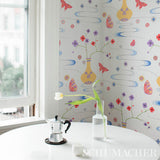 Schumacher Fantasia Formosa Ivory Wallpaper