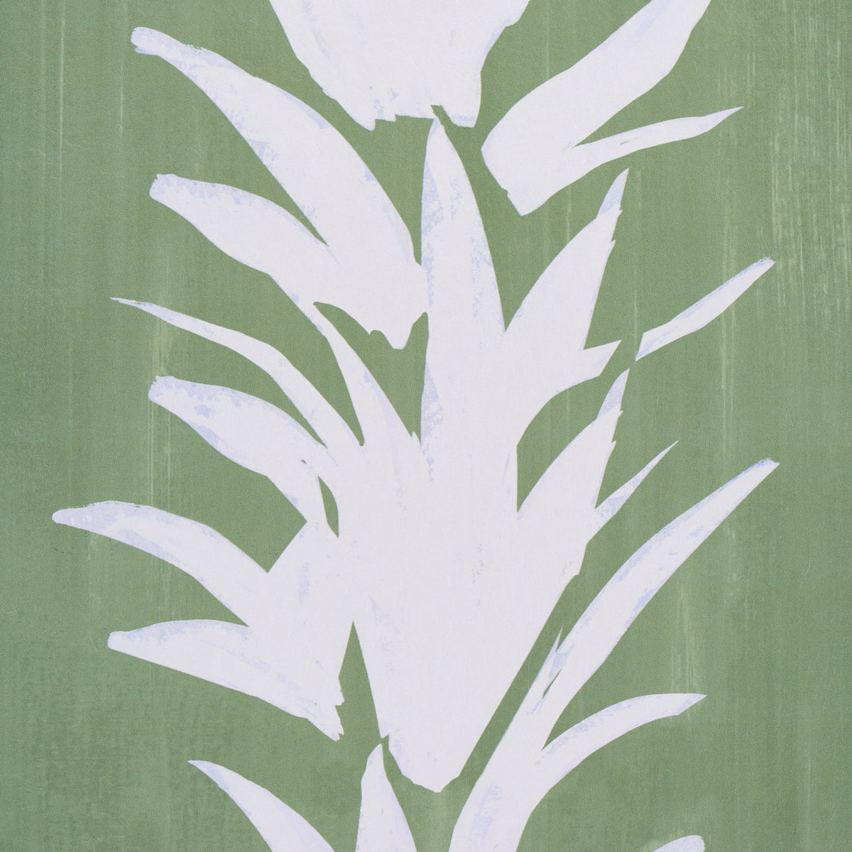 Schumacher White Lotus Soft Green Wallpaper