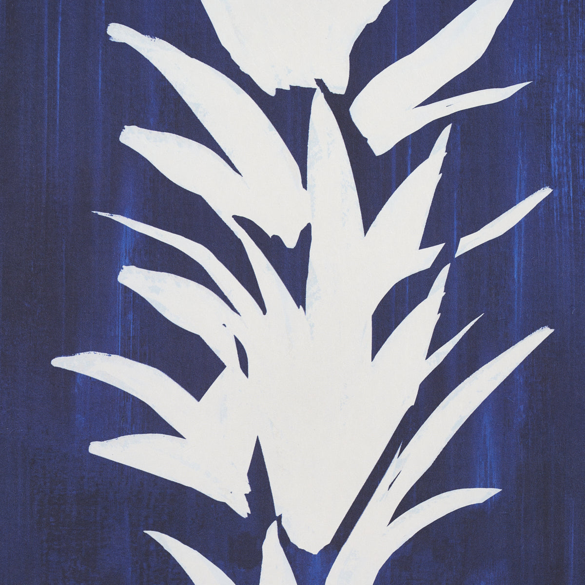 Schumacher White Lotus Cobalt Wallpaper