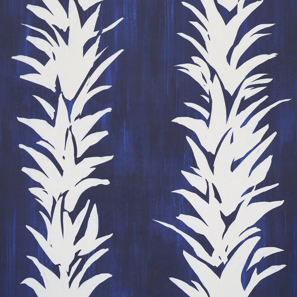 Schumacher White Lotus Cobalt Wallpaper