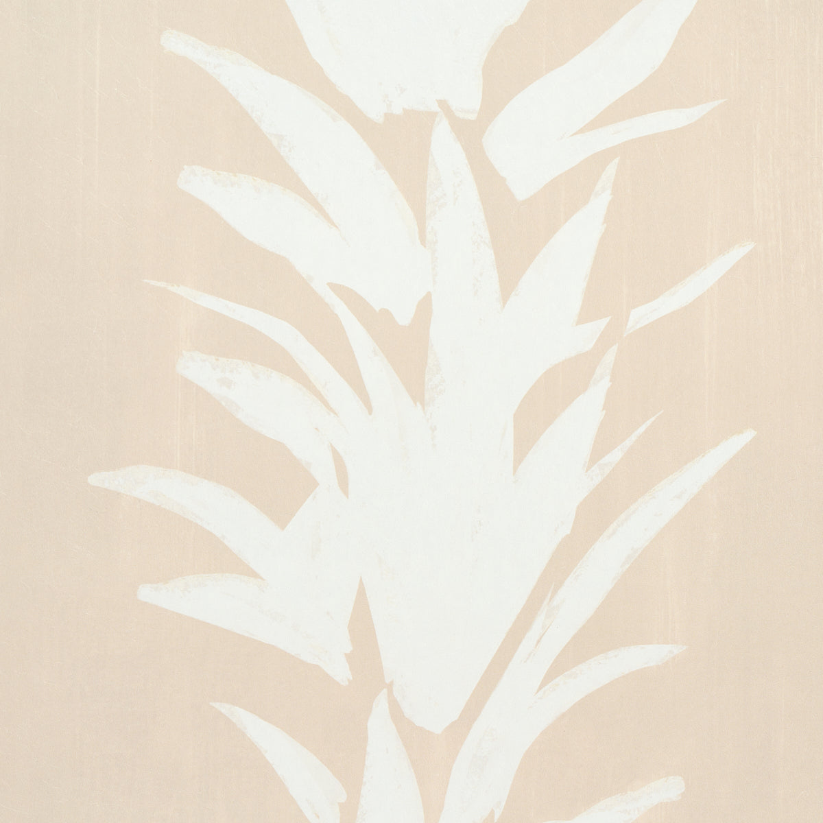 Schumacher White Lotus Sand Wallpaper