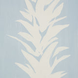 Schumacher White Lotus Soft Blue Wallpaper