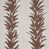 Schumacher White Lotus Cocoa Wallpaper