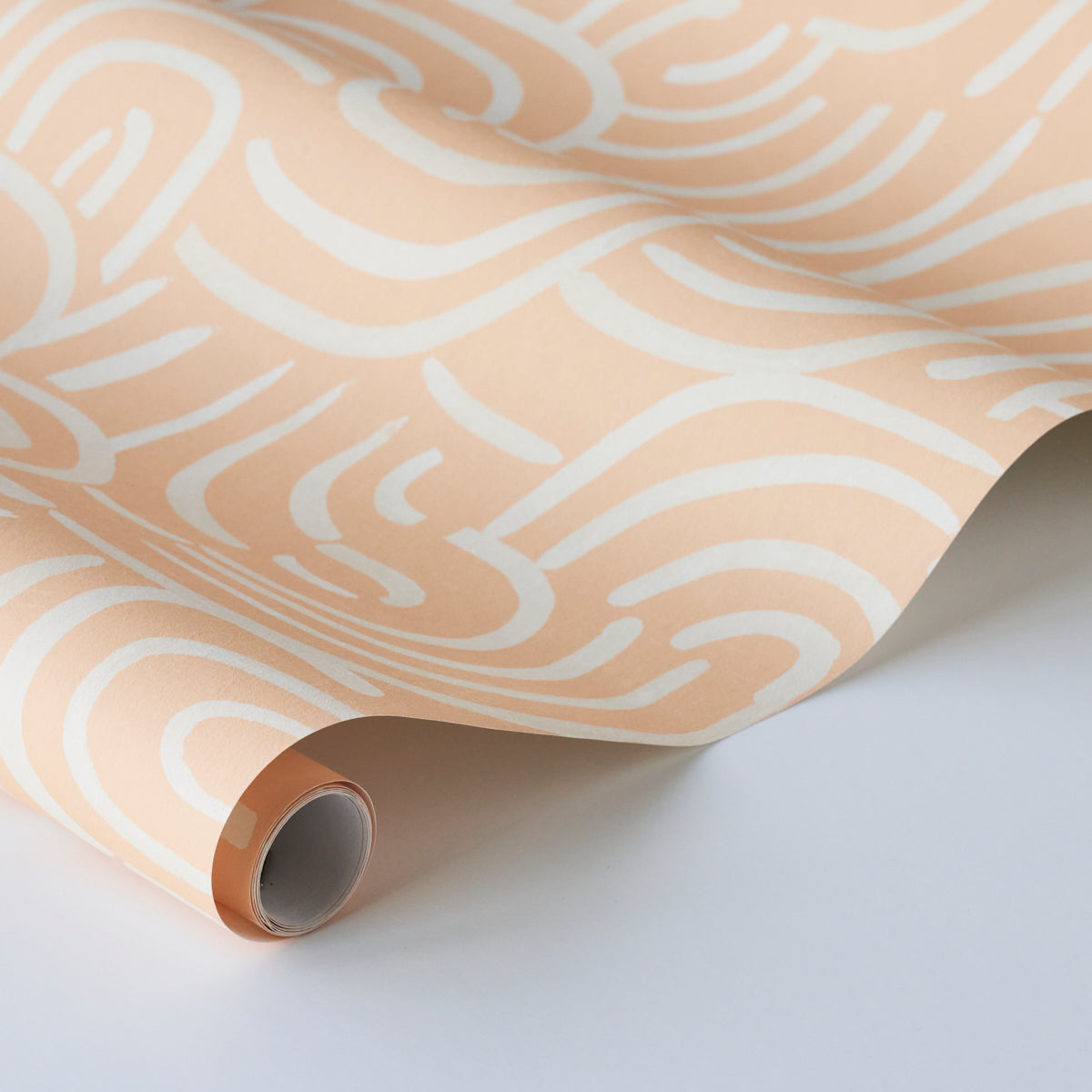 Schumacher New Beat Light Peach Wallpaper - Eade's Wallpaper