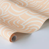 Schumacher New Beat Light Peach Wallpaper - Eade's Wallpaper
