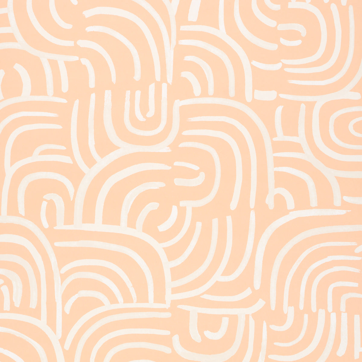 Schumacher New Beat Light Peach Wallpaper - Eade's Wallpaper