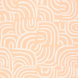 Schumacher New Beat Light Peach Wallpaper - Eade's Wallpaper