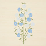 Schumacher Josepha Sisal Blue Wallpaper