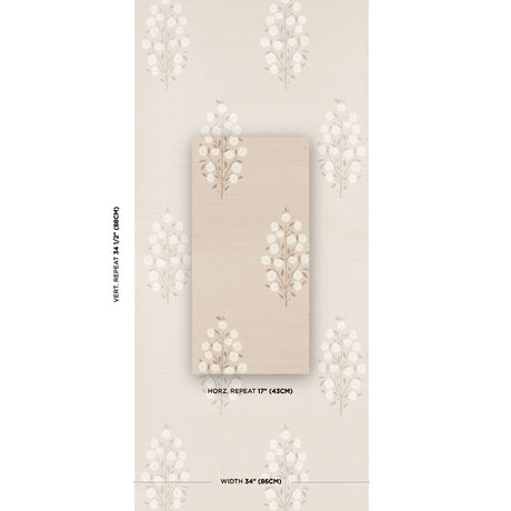 Schumacher Josepha Sisal Neutral Wallpaper