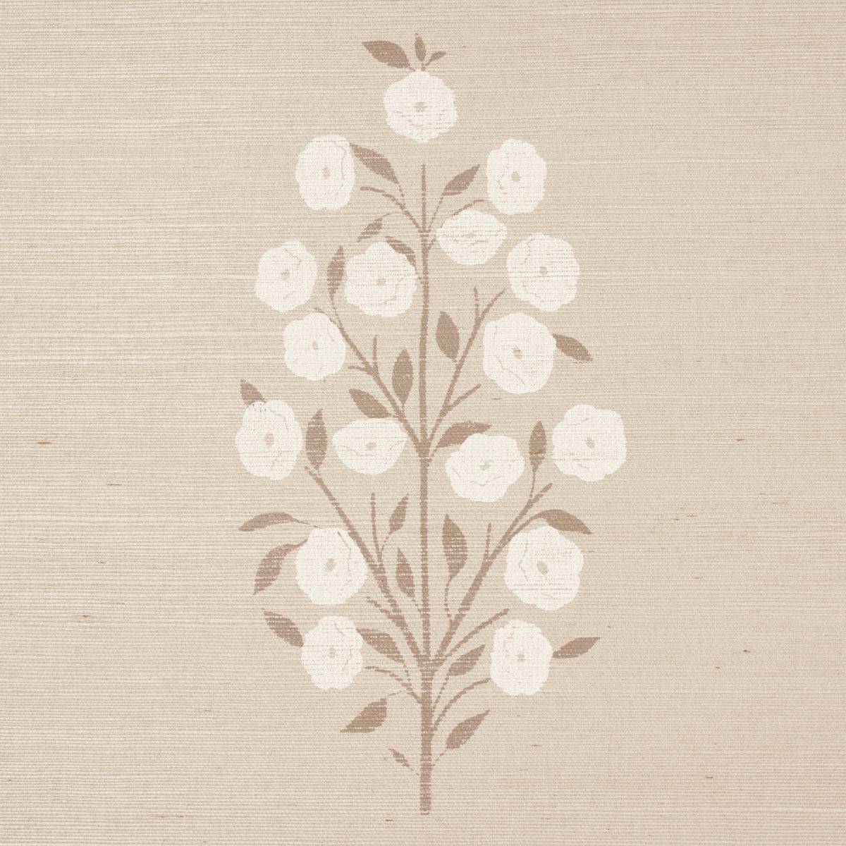 Schumacher Josepha Sisal Neutral Wallpaper