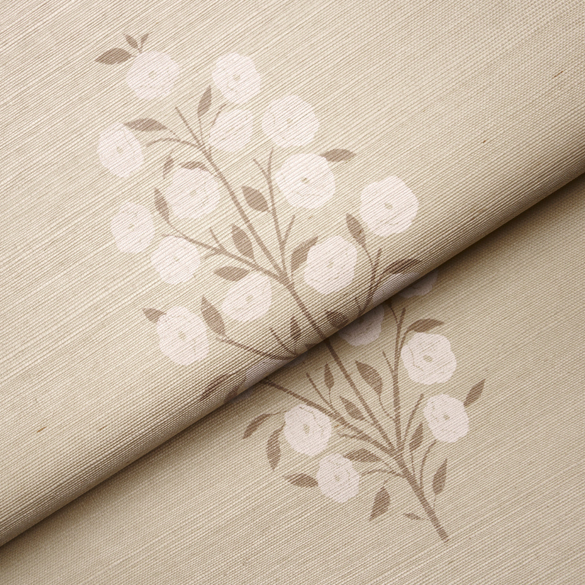 Schumacher Josepha Sisal Neutral Wallpaper