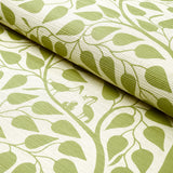 Schumacher Kayon Sisal Panel Soft Green Wallpaper